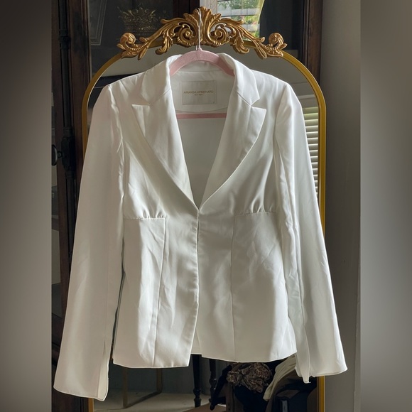Amanda Uprichard Dovima Blazer in Ivory - Picture 1 of 16